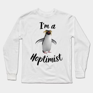 Rockhopper Penguin I'm an Optimist Long Sleeve T-Shirt